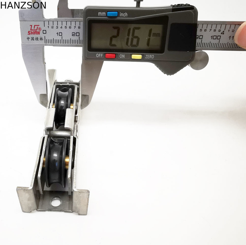 Naylon Schiebetürrollen 21*20 Schwerlast-Rohrrad aus Edelstahl