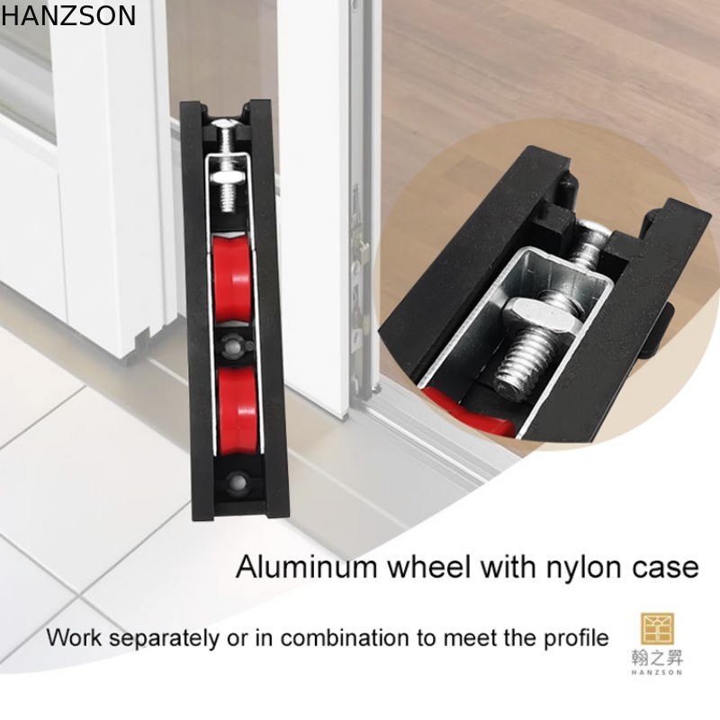 Modern Aluminum Sliding Window Roller with Plastic Housing and Nylon Material in 1 mm 2 mm 3 mm Thickness