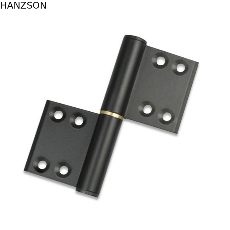 Schwarze Tür-Aluminiumscharniere, 4-Zoll-Türflaggen-Scharnier Stärke 2.7-4.5mm