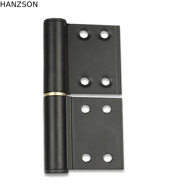Schwarze Tür-Aluminiumscharniere, 4-Zoll-Türflaggen-Scharnier Stärke 2.7-4.5mm