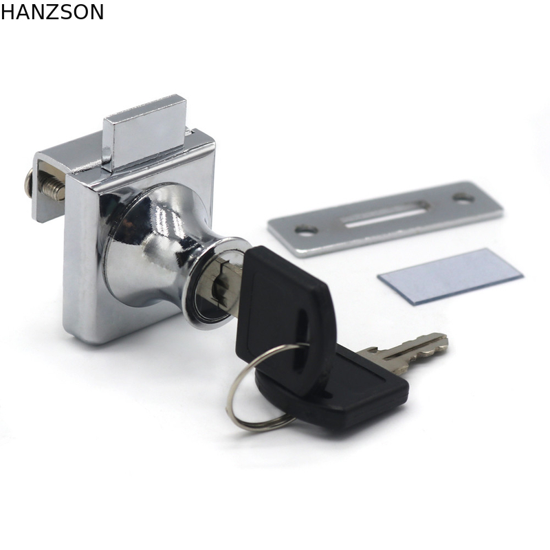 Zinklegierung einzelnes Glastürschloss, Verkaufsmöbel-Verschluss für 8-12mm Glas