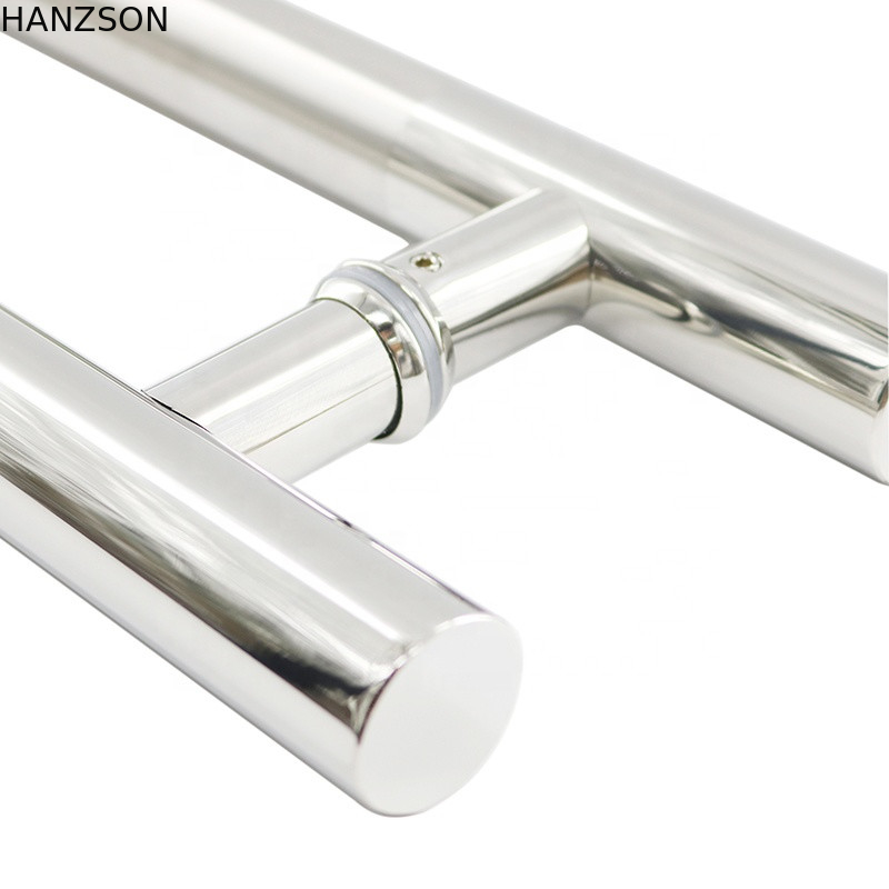 Edelstahl-Zug-Türgriff für Glastür H formen 38mm 32mm 25mm Durchmesser