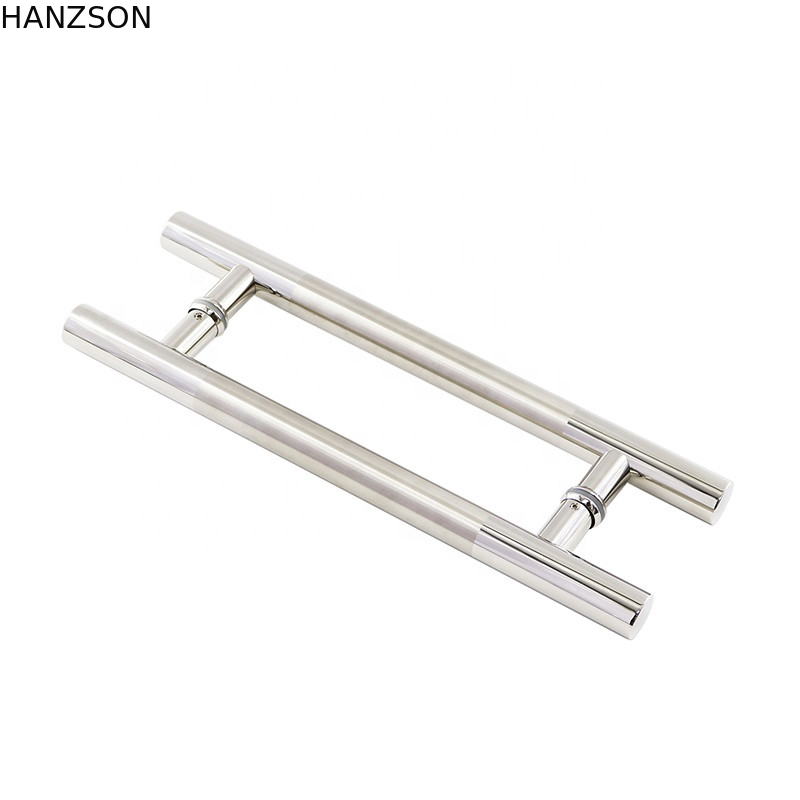 Edelstahl-Zug-Türgriff für Glastür H formen 38mm 32mm 25mm Durchmesser